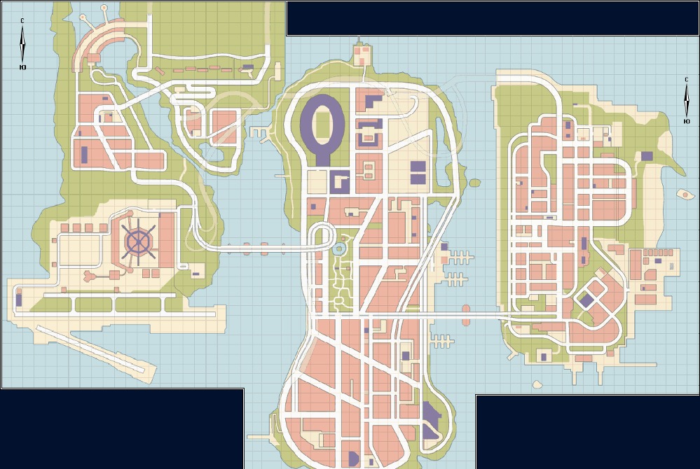 GTA 3: карта Liberty City